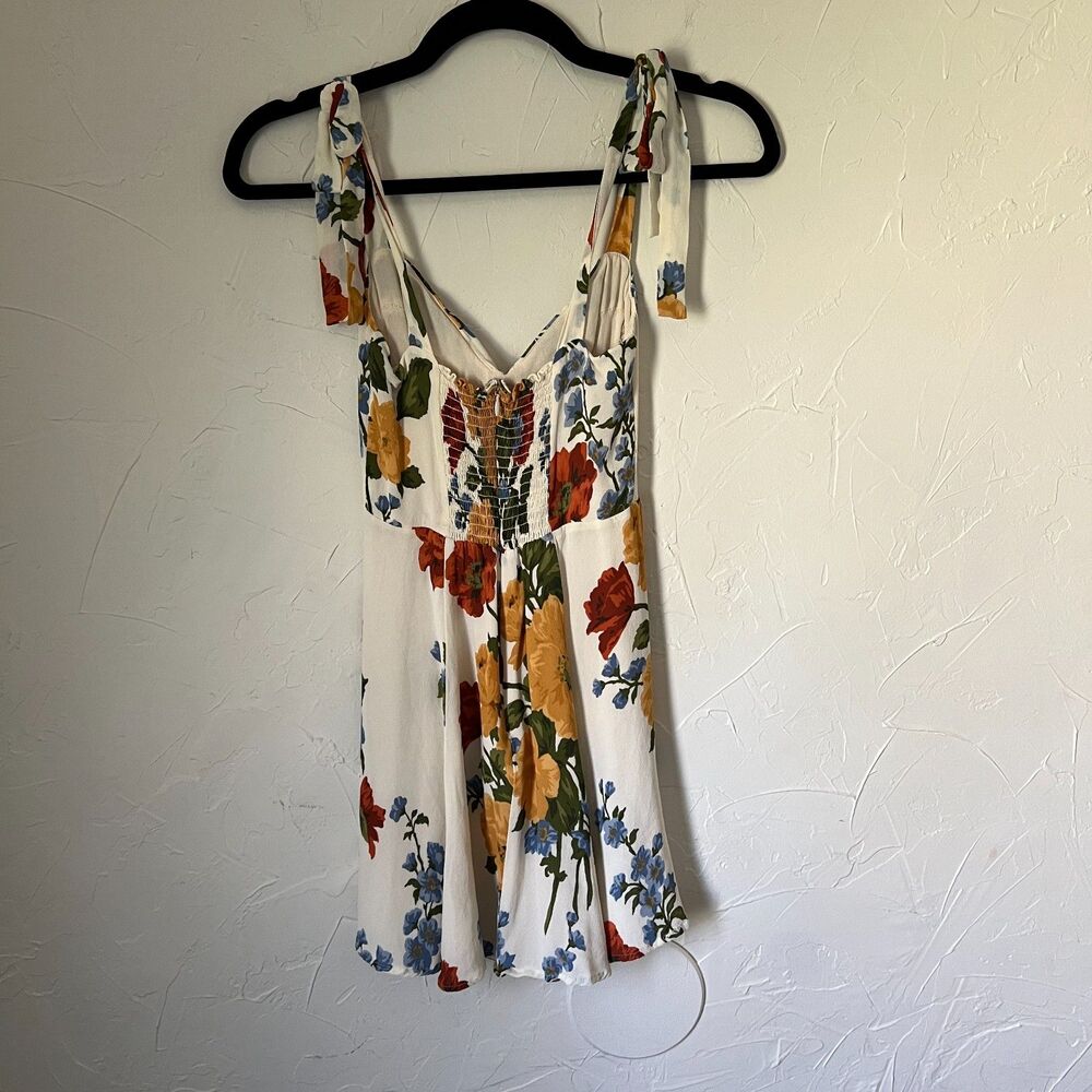 Reformation Niara Dress in Formosa Floral Mini Cottagecore Milkmaid Summer Sz 2 - Picture 5 of 8